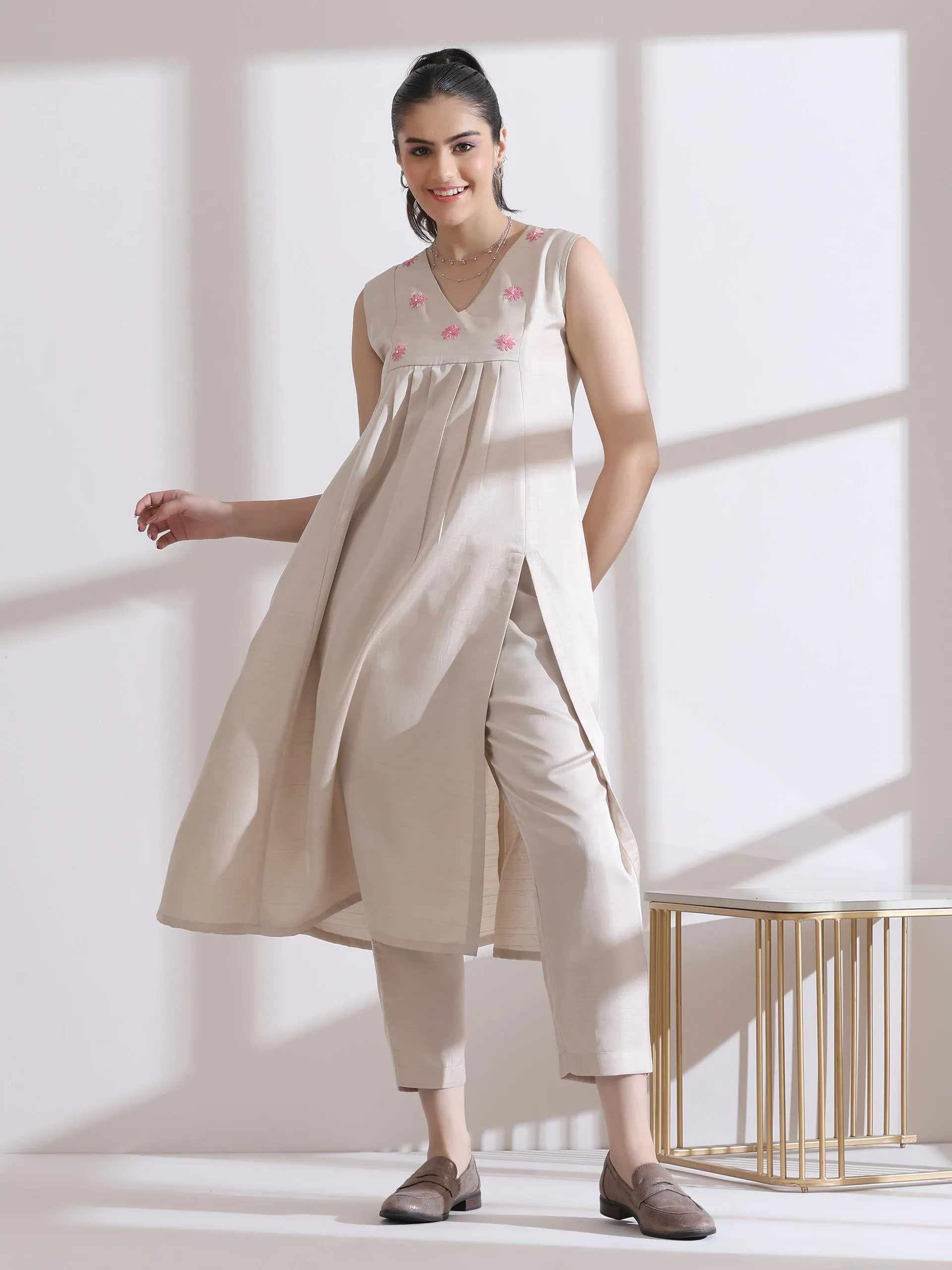 1 Pc Airskin Cream Pants