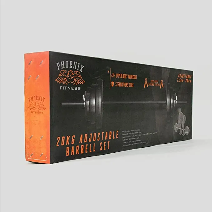 20kg Adjustable Barbel Set