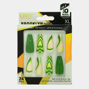 3D NAIL Brooklyn Hottie Collection by EBIN NEW YORK