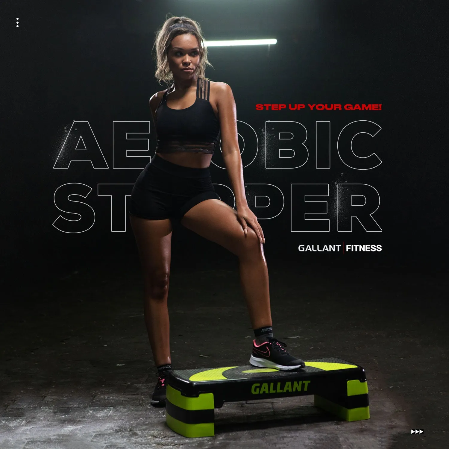 Aerobic Stepper - 3x Height Adjustable 10cm, 15cm & 20cm - Exercise Stepper