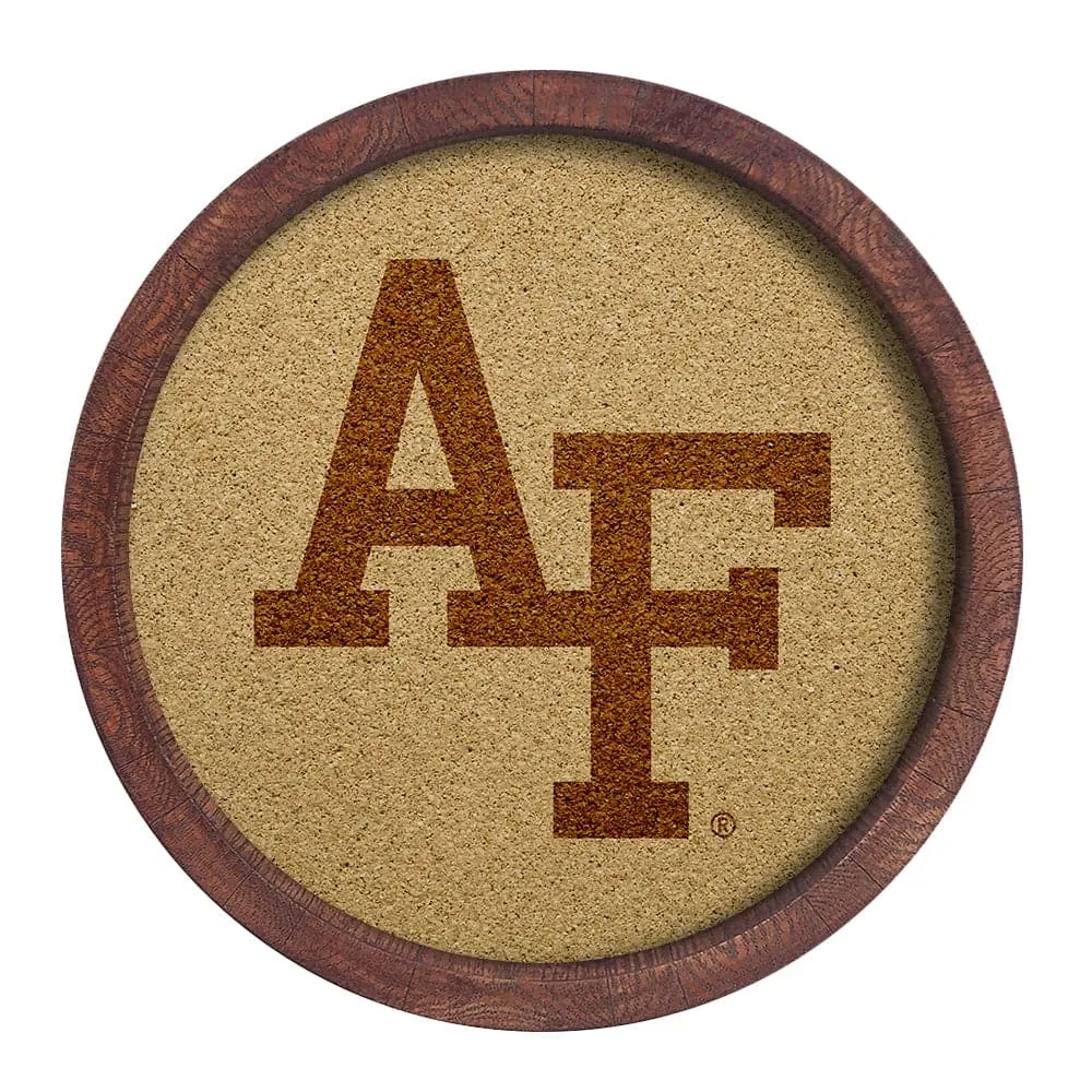 Air Force Falcons: "Faux" Barrel Top Cork Note Board