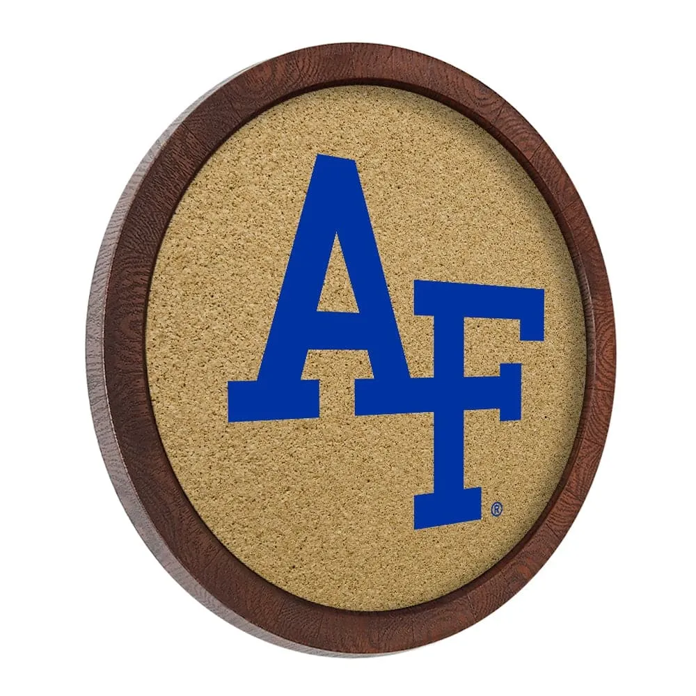 Air Force Falcons: "Faux" Barrel Top Cork Note Board
