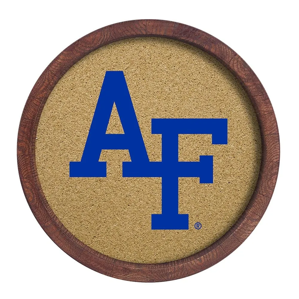 Air Force Falcons: "Faux" Barrel Top Cork Note Board