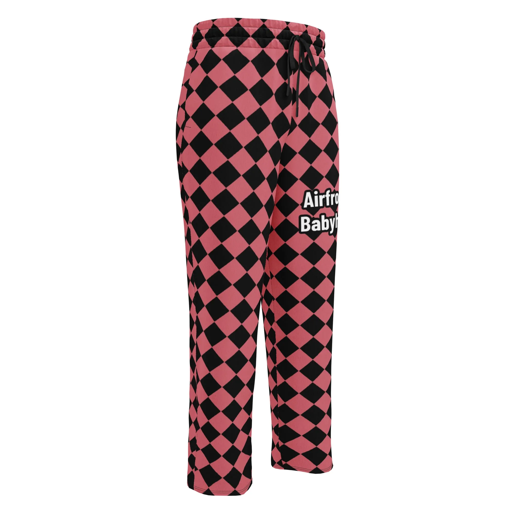 Airfros And Babyhairs Carbaret Checkered Wide Leg Joggers