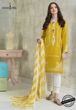 AJES-01 | Asim Jofa AJ Essentials Summer Collection 2022 | Embroidered Cotton Suits Unstitched 3 Piece