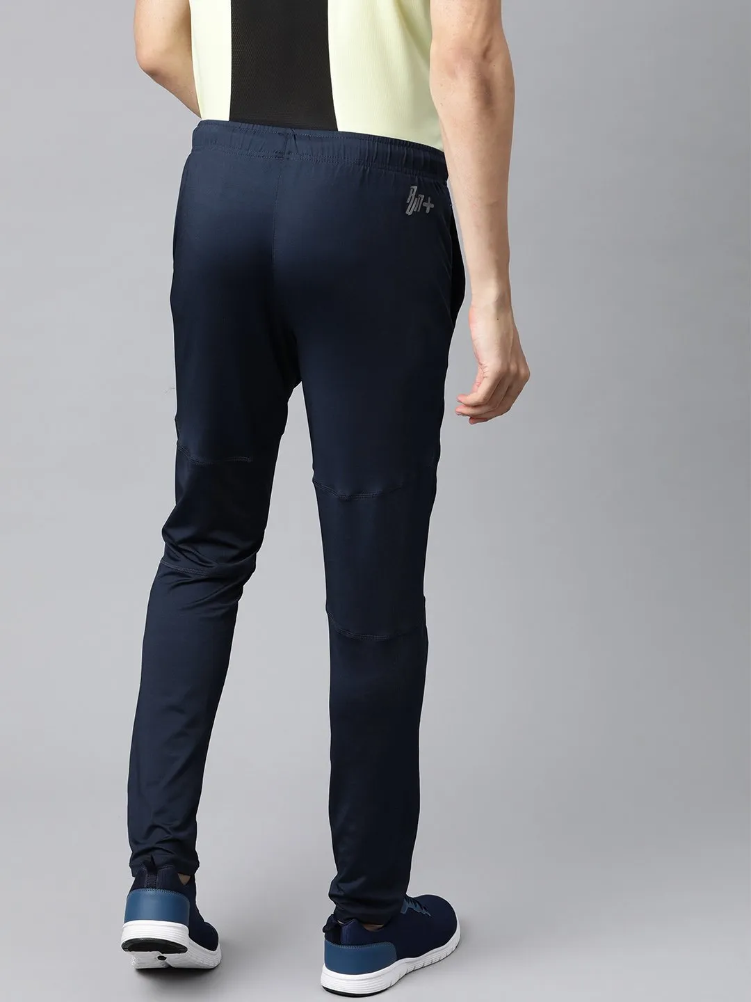 Alcis Men Navy Blue Solid Track Pants