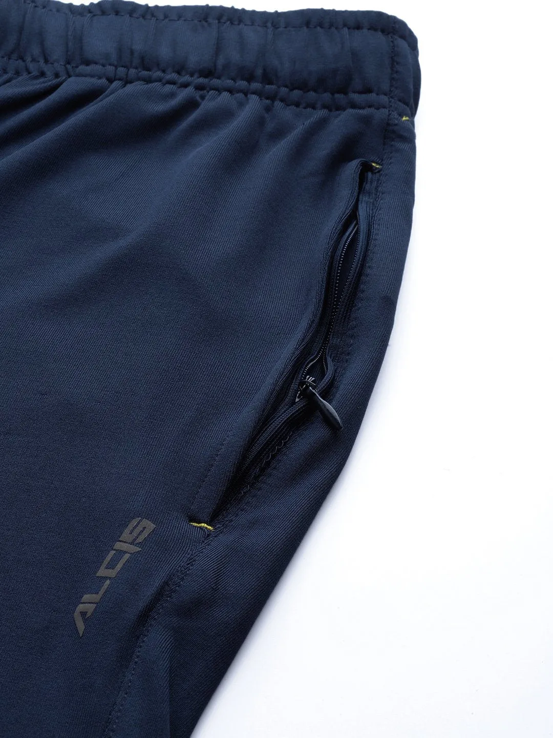 Alcis Men Navy Blue Solid Track Pants