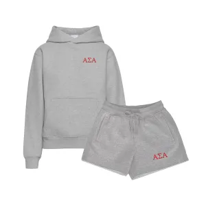 Alpha Sigma Alpha Fave Fit Hoodie & Shorts Set