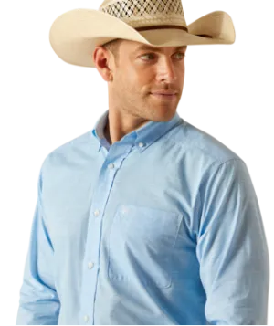 ARIAT MENS SOLID CLASSIC FIT BUTTON UP LONG SLEEVE