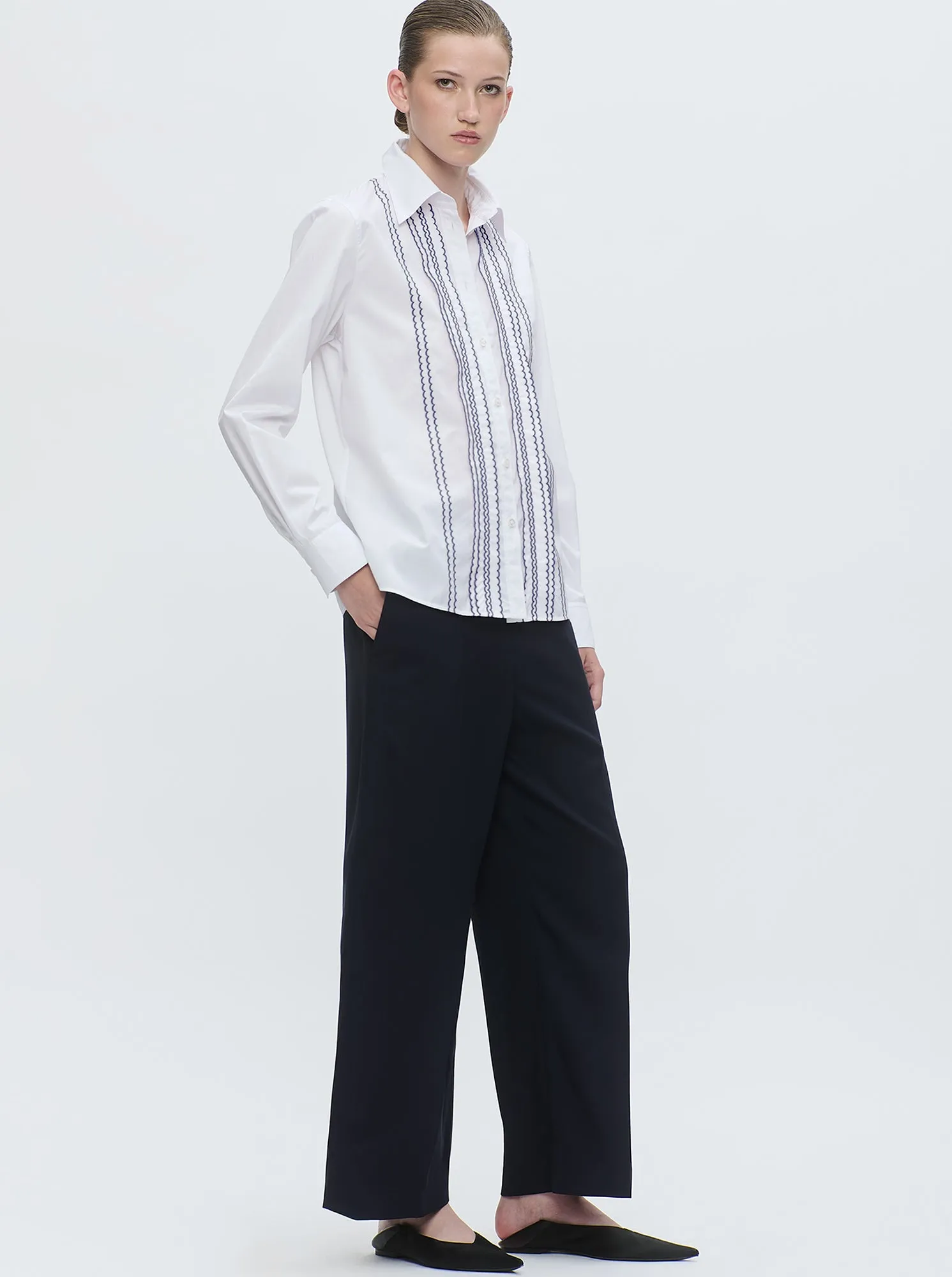 ARLETTY Embroidered shirt White