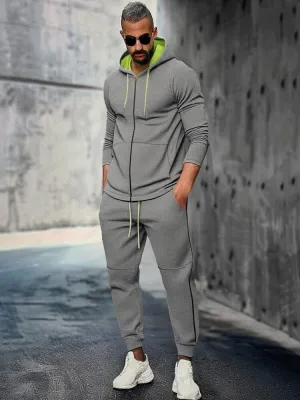 Athleisure Hooded Jacket Jogger Set