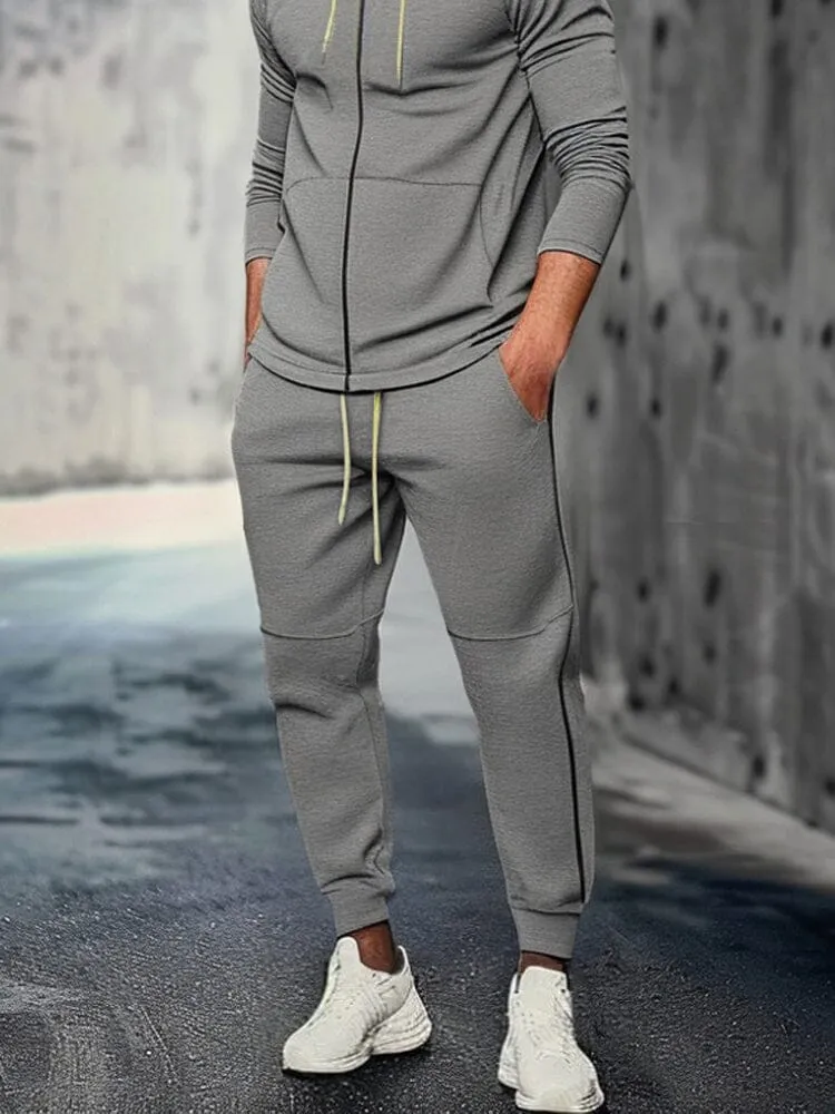 Athleisure Hooded Jacket Jogger Set