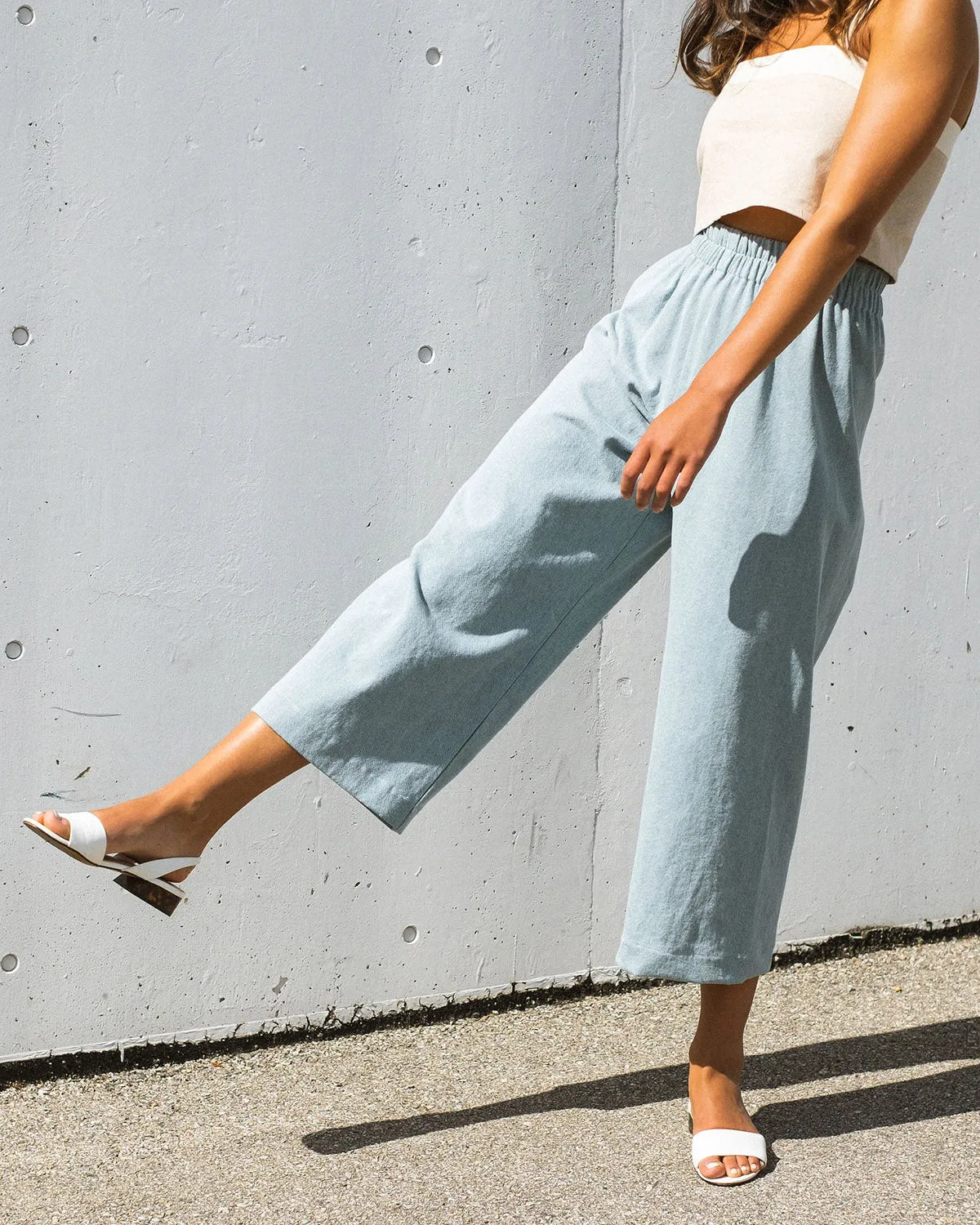 Aura Pants | Light Denim