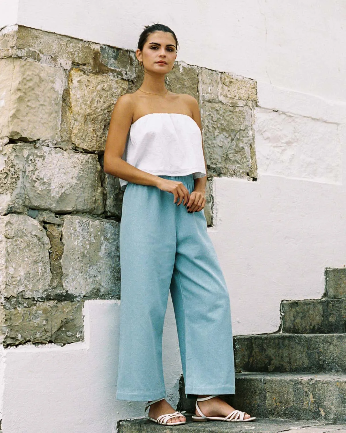 Aura Pants | Light Denim