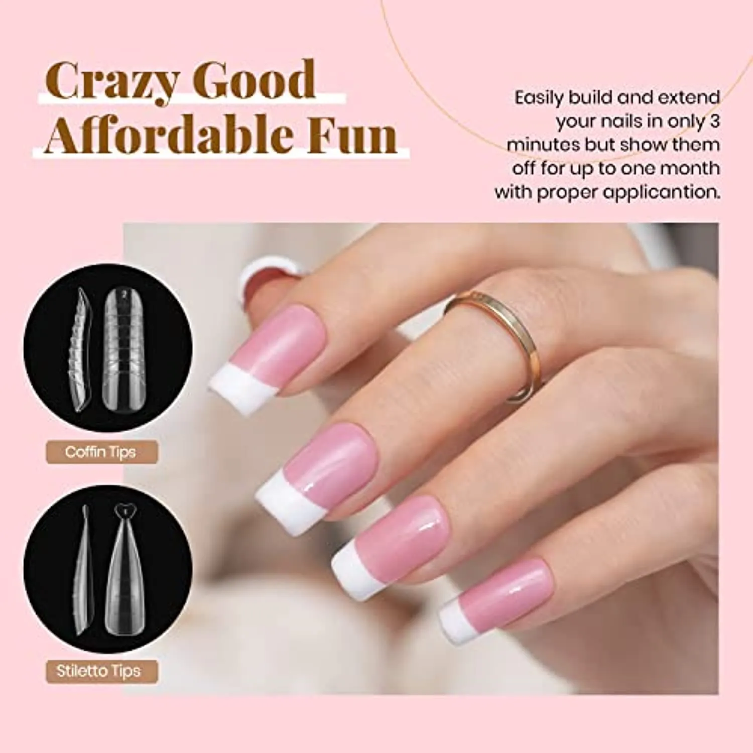 Beetles Poly Nail Gel Kit with U V Lamp 6 Pcs Poly Colors Gel with Slip Solution Nail Forms Brush Clips Cutter Builder Gel Nail Kit with Everything Professional Clear Nude Polijel Nail Starter Kit