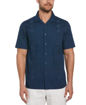 Big & Tall Authentic Embroidered Guayabera Shirt