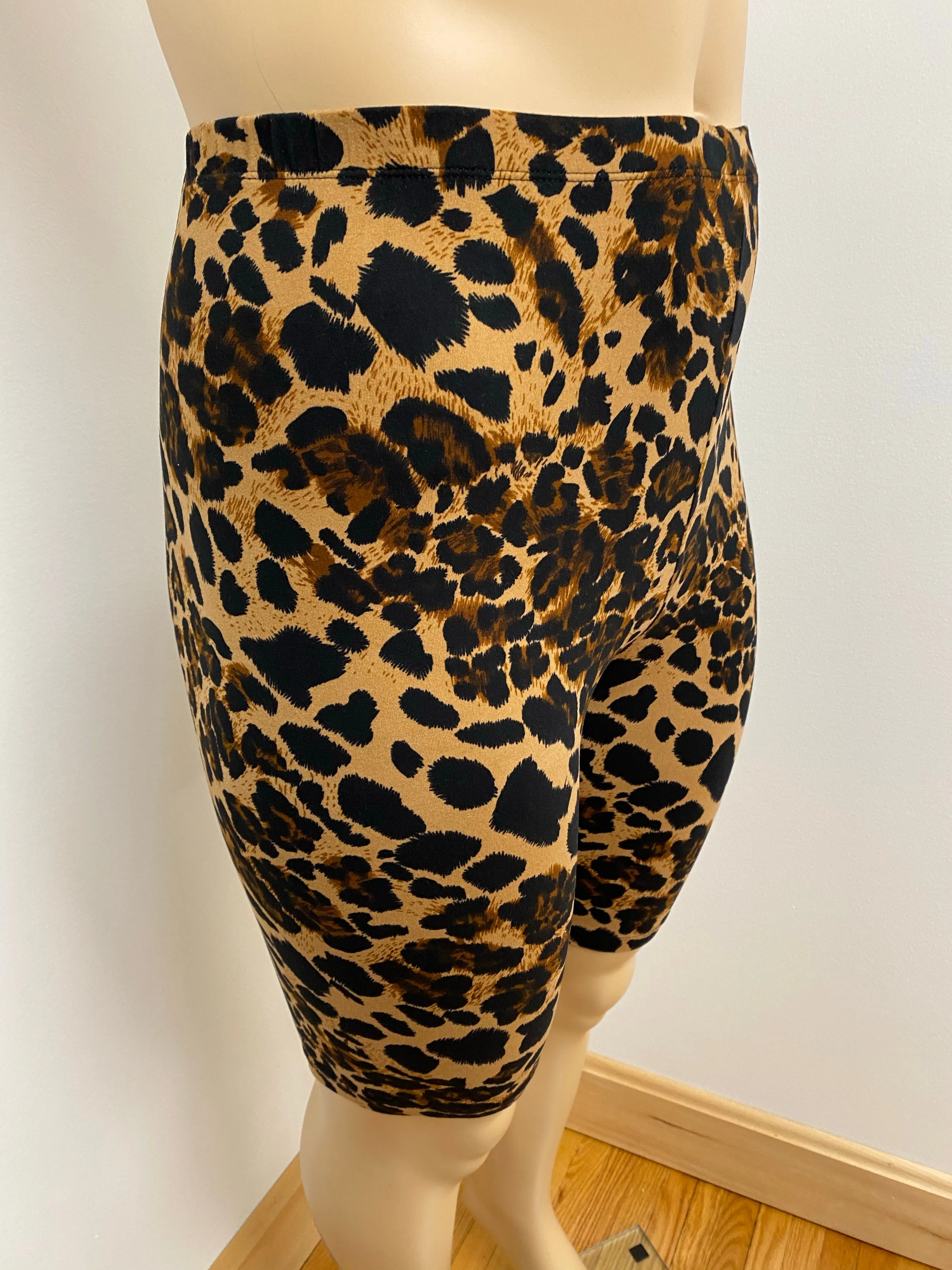Biker Shorts - Leopard Print