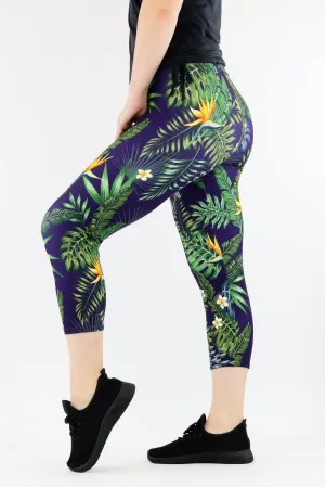 Bird Of Paradise  - Casual Capri Leggings