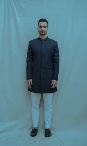 Blue Classic Bandgala Achkan Set
