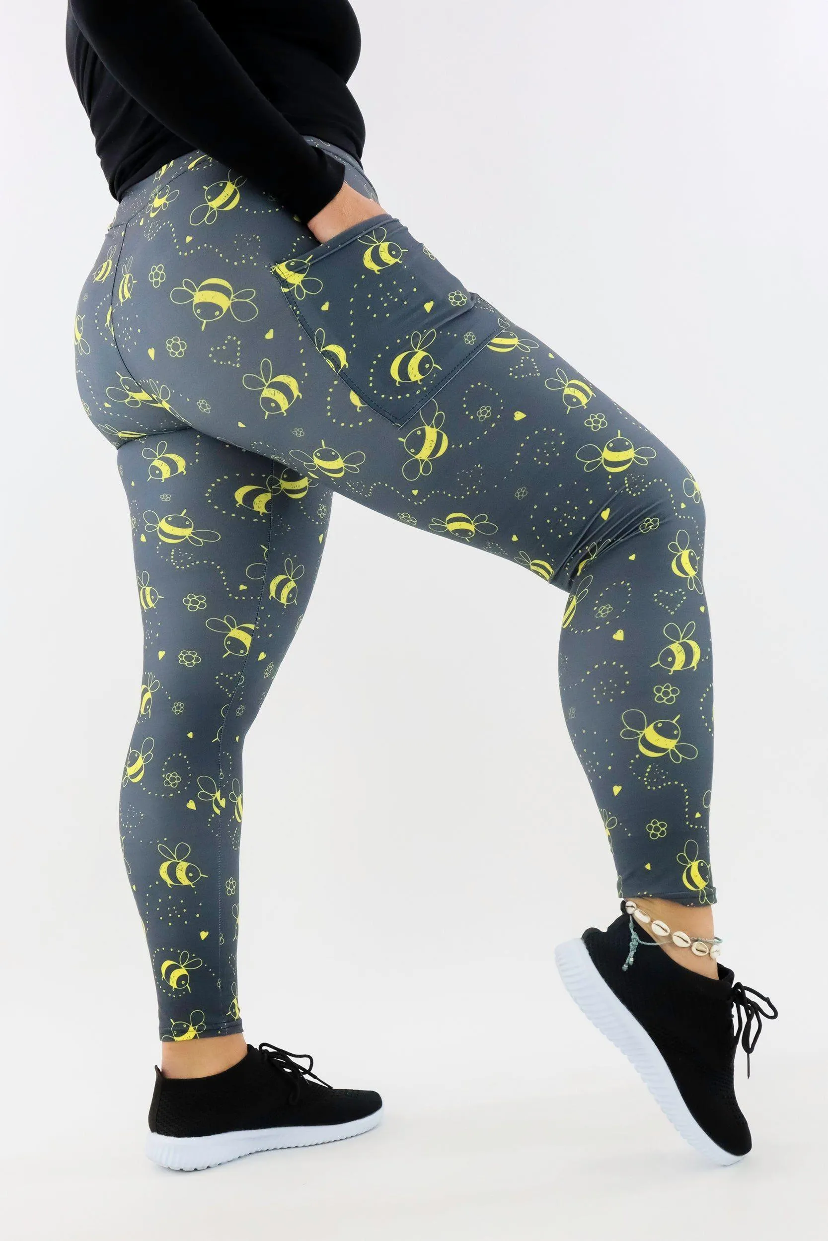 Bumble Bee - Casual - Regular Full Leggings - Pockets