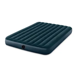 Camping Inflatable Air Mattress Flocked Airbed Sleeping Queen Size Blow-Up Bed