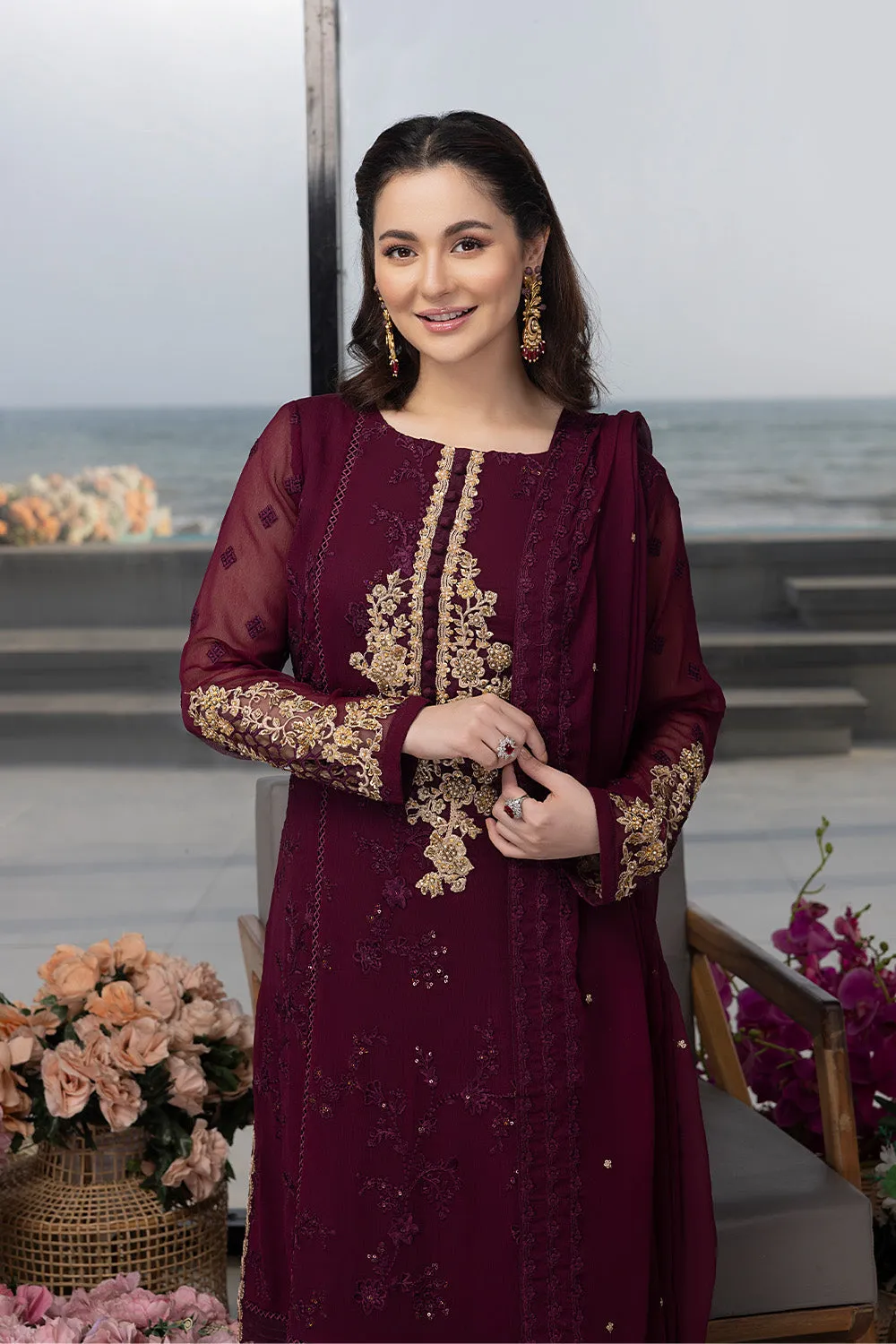 Carnelian |  Azure Ensembles Chiffon 3PCS 2023