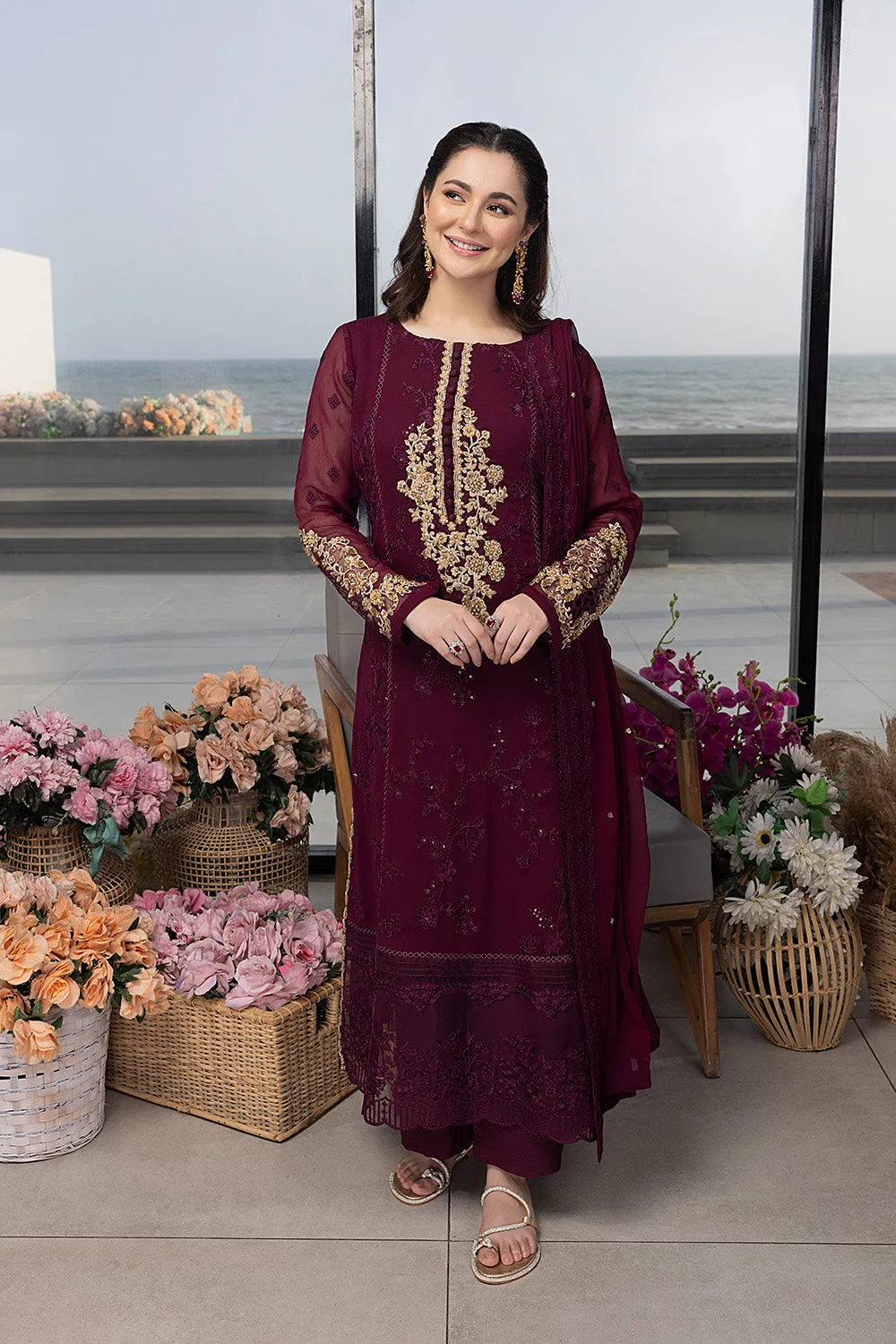 Carnelian |  Azure Ensembles Chiffon 3PCS 2023