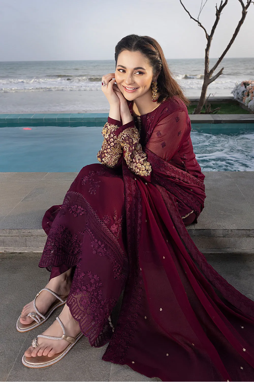 Carnelian |  Azure Ensembles Chiffon 3PCS 2023