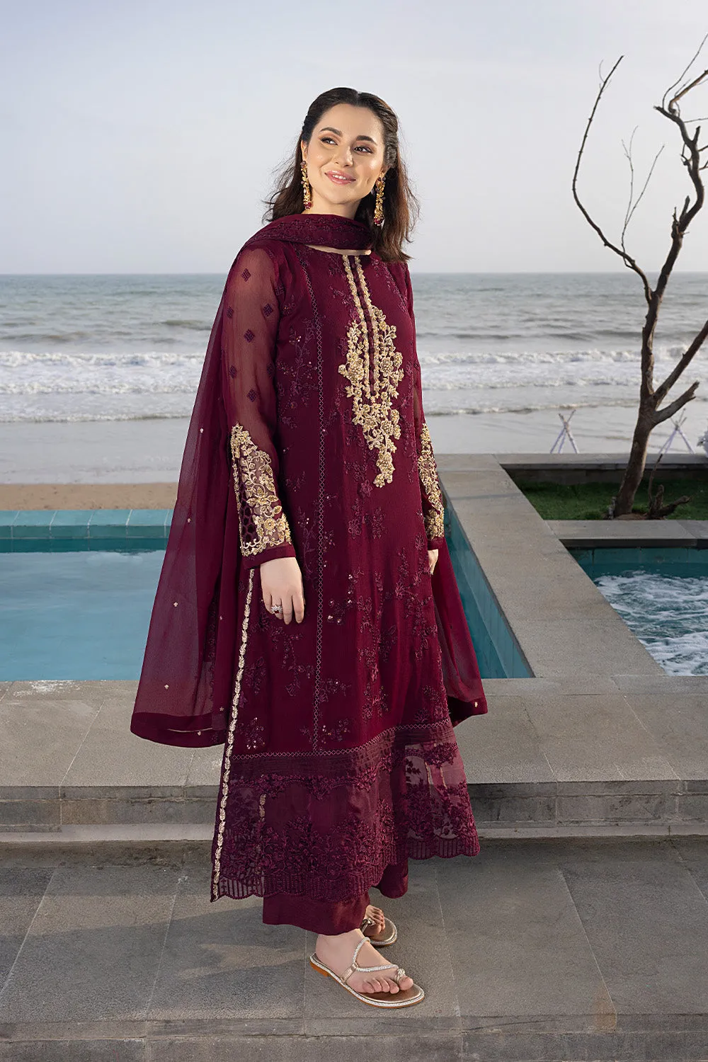 Carnelian |  Azure Ensembles Chiffon 3PCS 2023