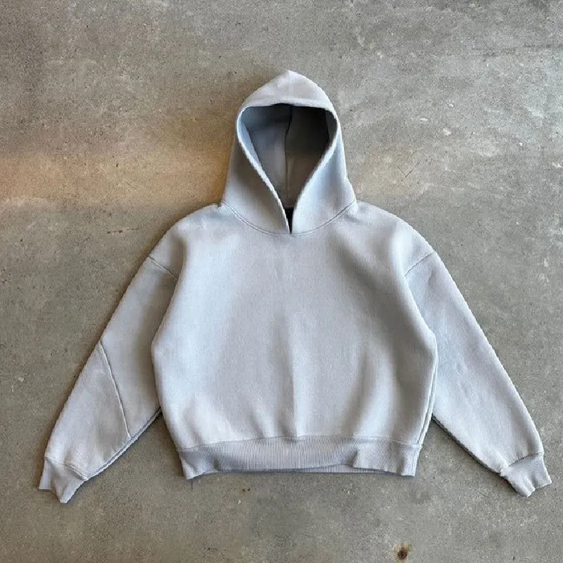 Casual Cotton Blend Hoodie Sweatpants Set