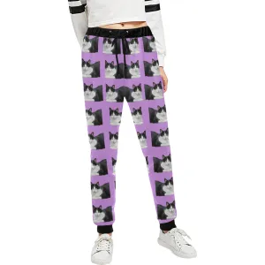 Cat Pants - Black & White Cat