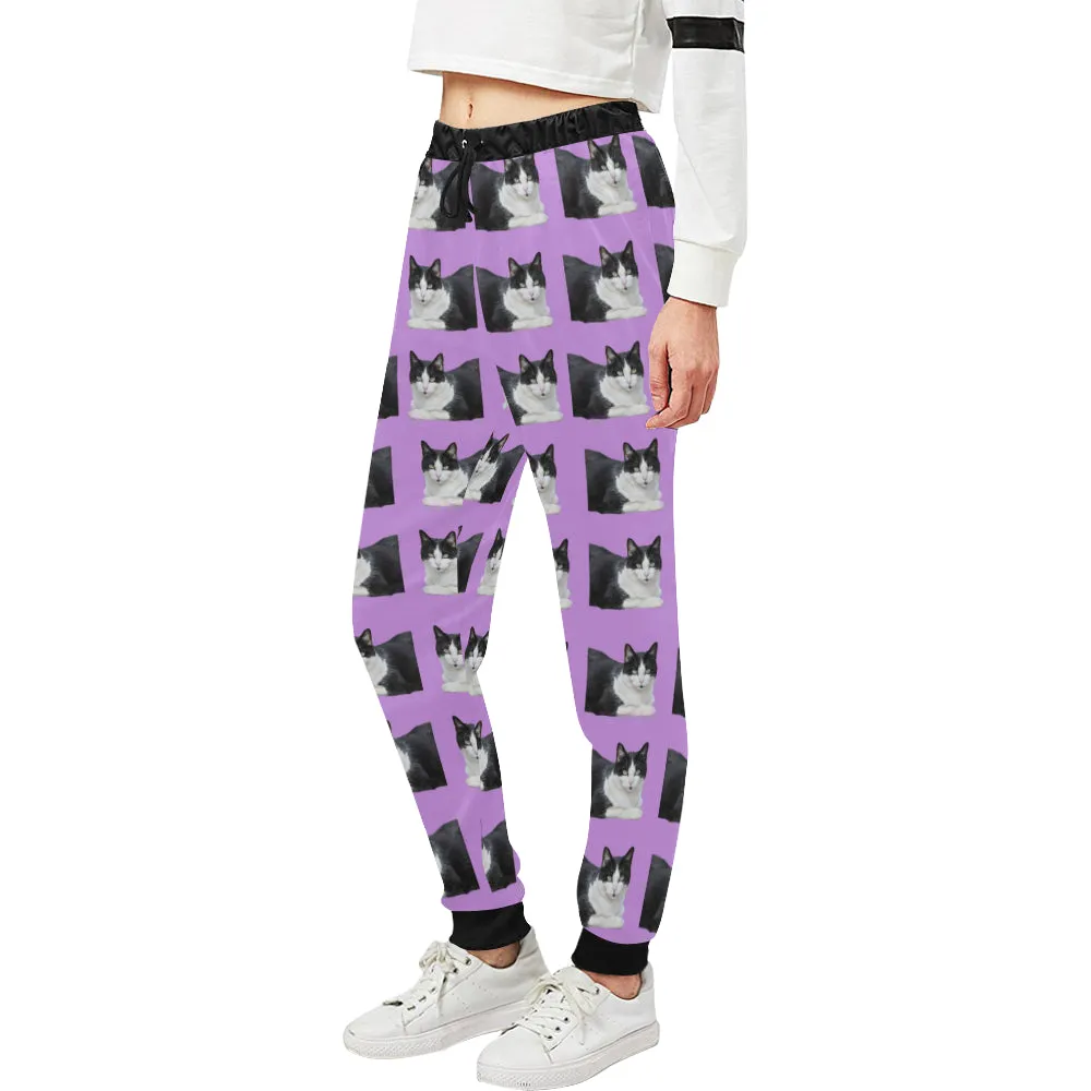 Cat Pants - Black & White Cat