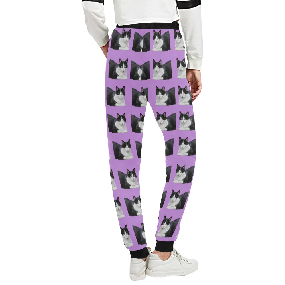 Cat Pants - Black & White Cat