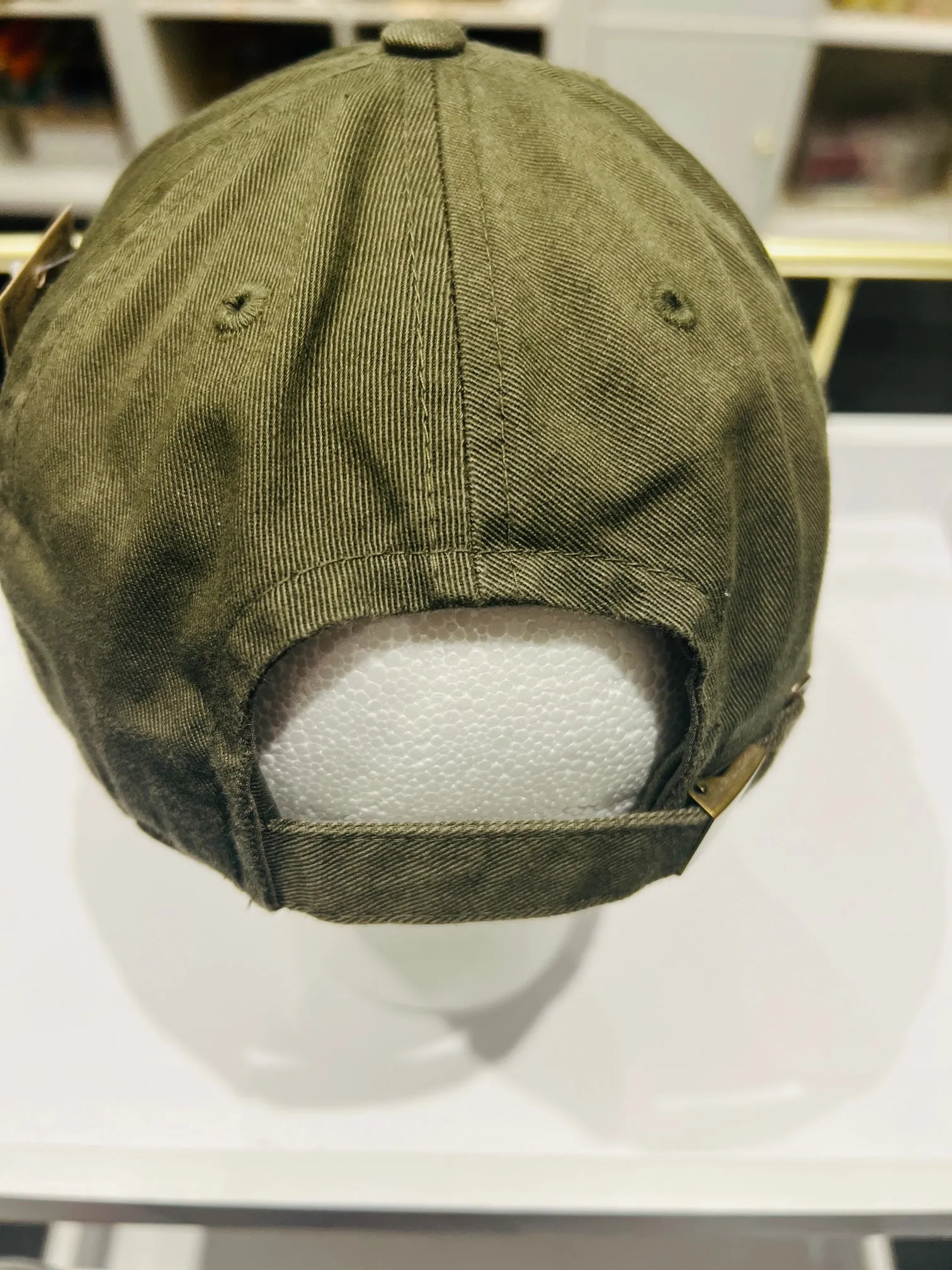 {CC15} Designer Inspired Dad Hat - Olive Green