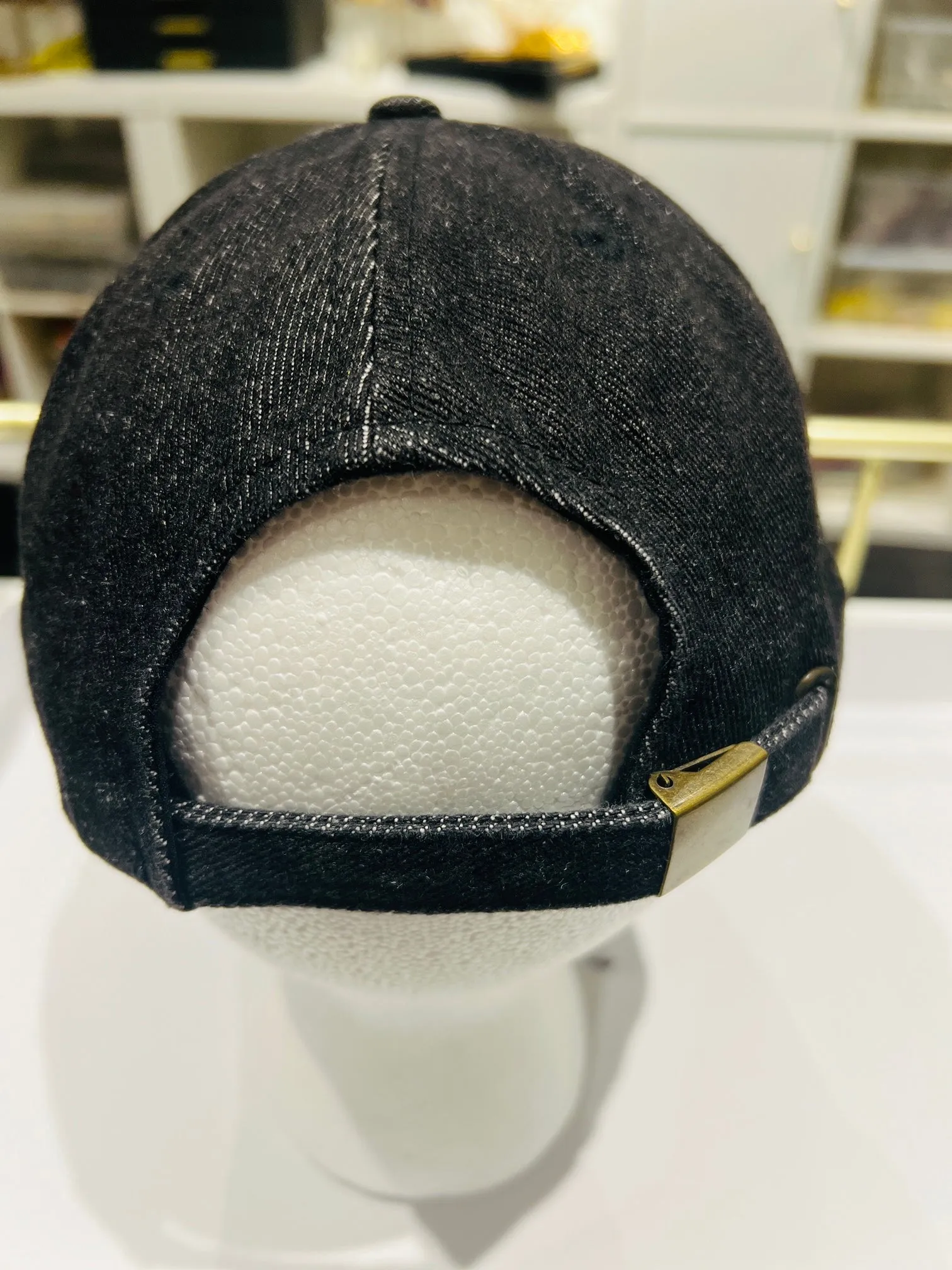 {CC6} Designer Inspired Dad Hat - Black Denim