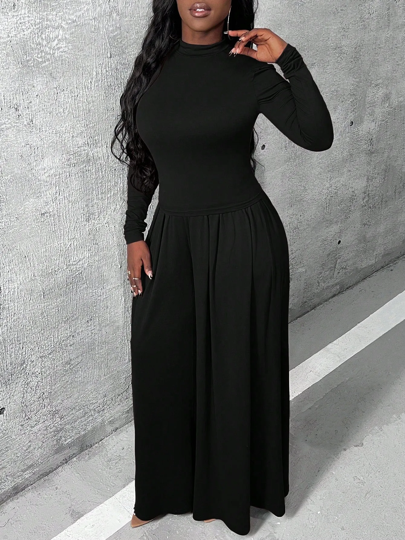 Charmaine Knitted Shirt And Wide Leg Pants Set