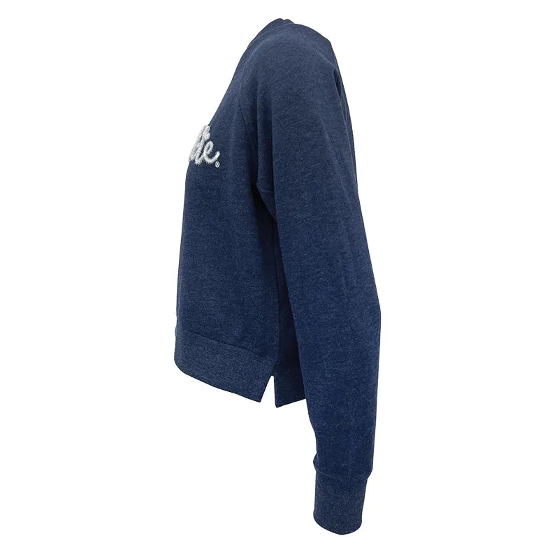 Chicka-D Ladies Tinsel Rope Embroidered Crew