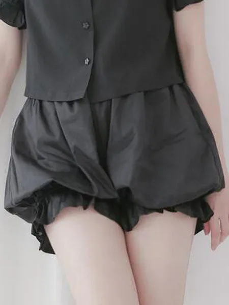 Classic Lolita Bottoms Cotton Ruffle Pleated Lolita Bloomer