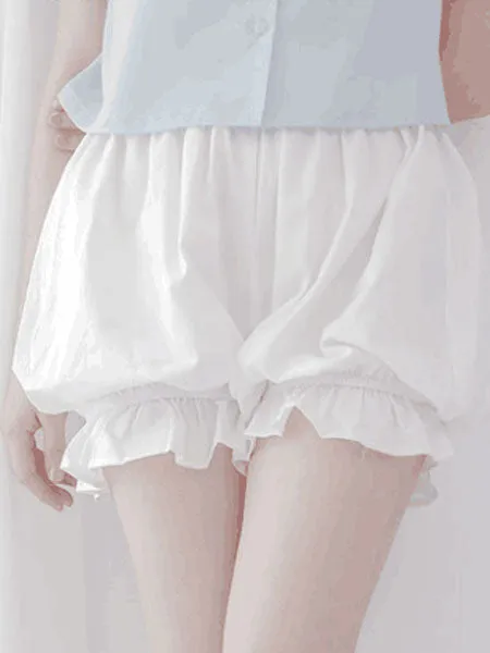 Classic Lolita Bottoms Cotton Ruffle Pleated Lolita Bloomer