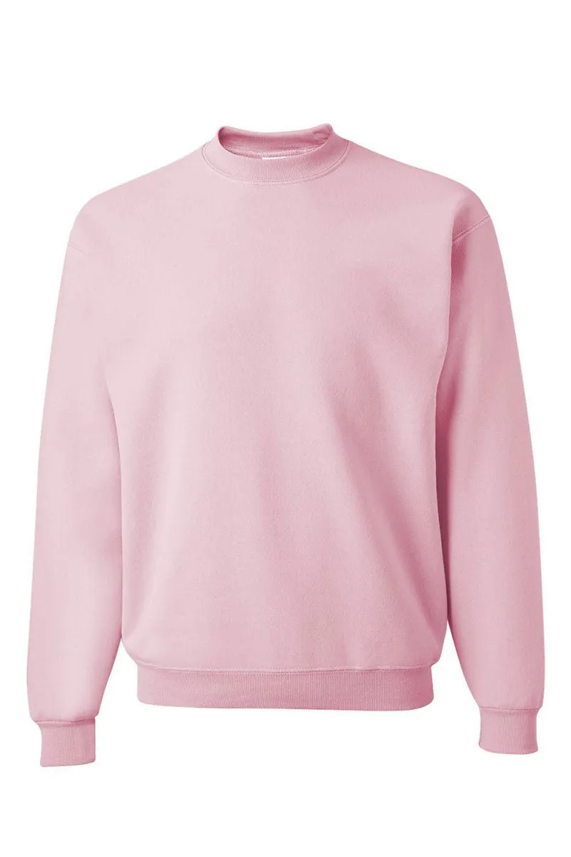 Classic Pink You Design It Embroidered Side Bows Unisex NuBlend Crew Sweatshirt *Customize Your Text and Bows
