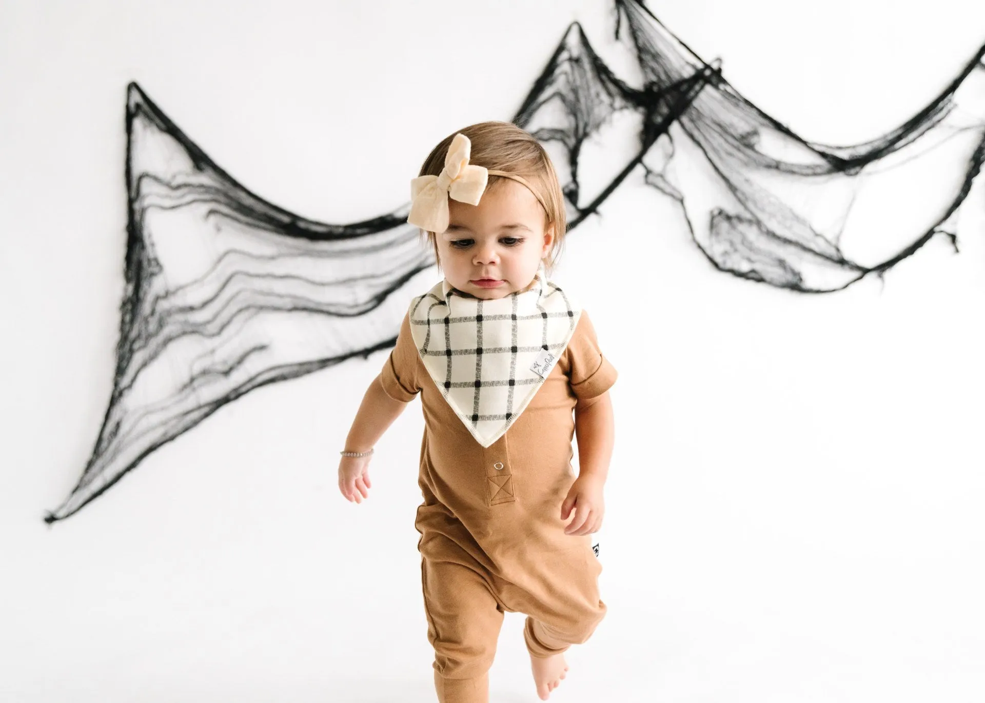 Copper Pearl Patch Bandana Bib Set