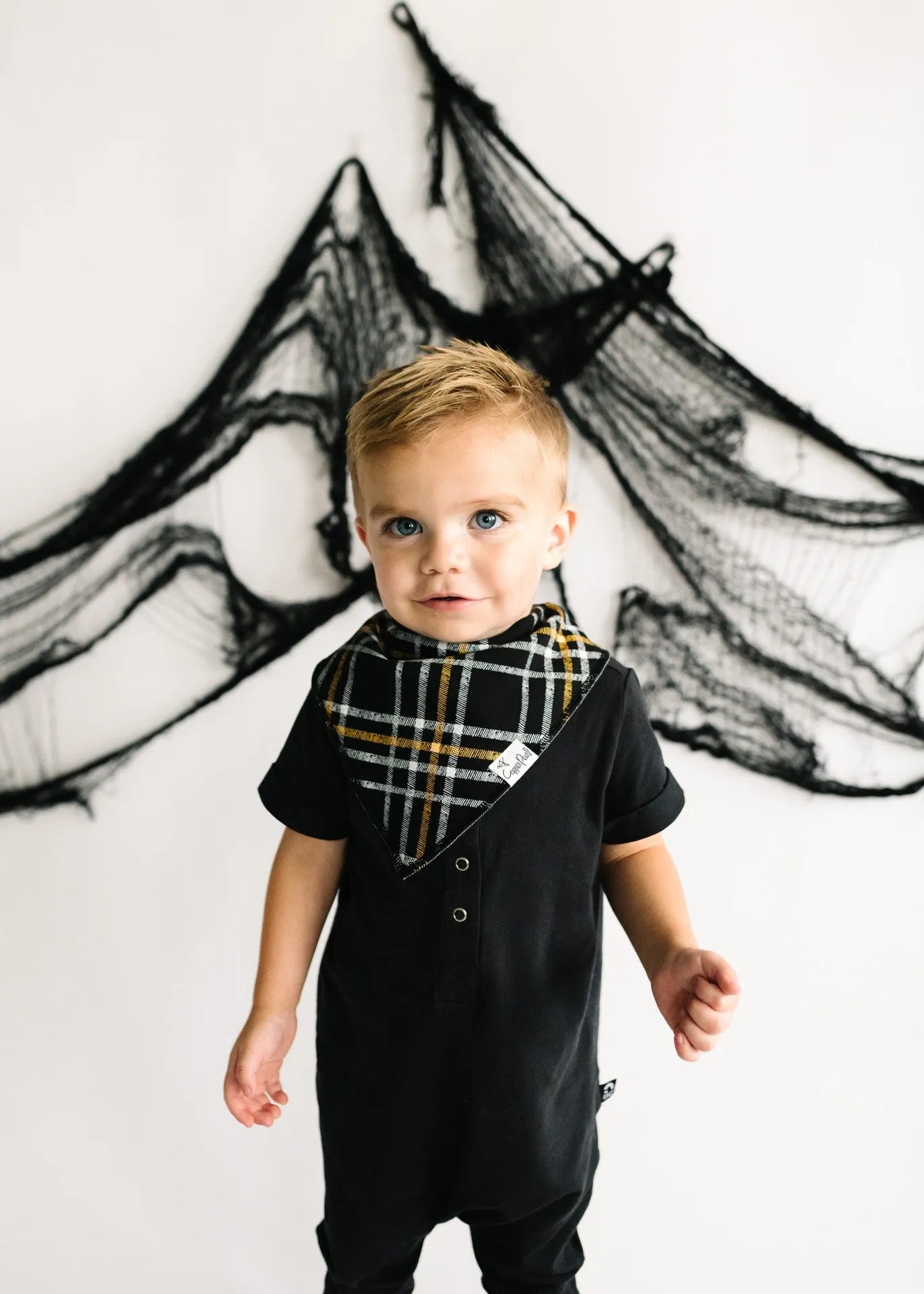 Copper Pearl Patch Bandana Bib Set