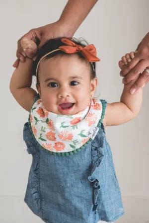 Copper Pearl Single Fashion Trimmed Bib- Hazel