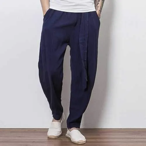 Cotton Linen Casual Loose Harem Pants