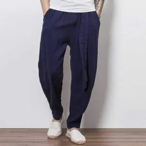 Cotton Linen Casual Loose Harem Pants