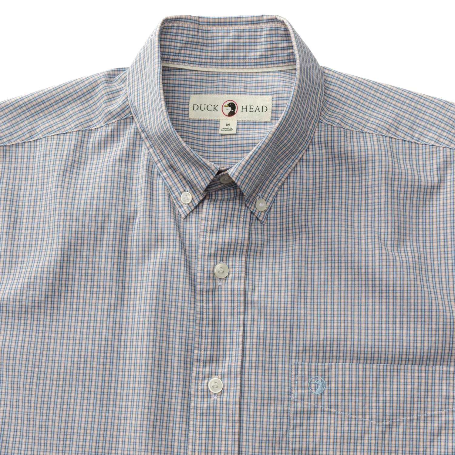 Cotton Poplin Sport Shirt - Ferry Plaid