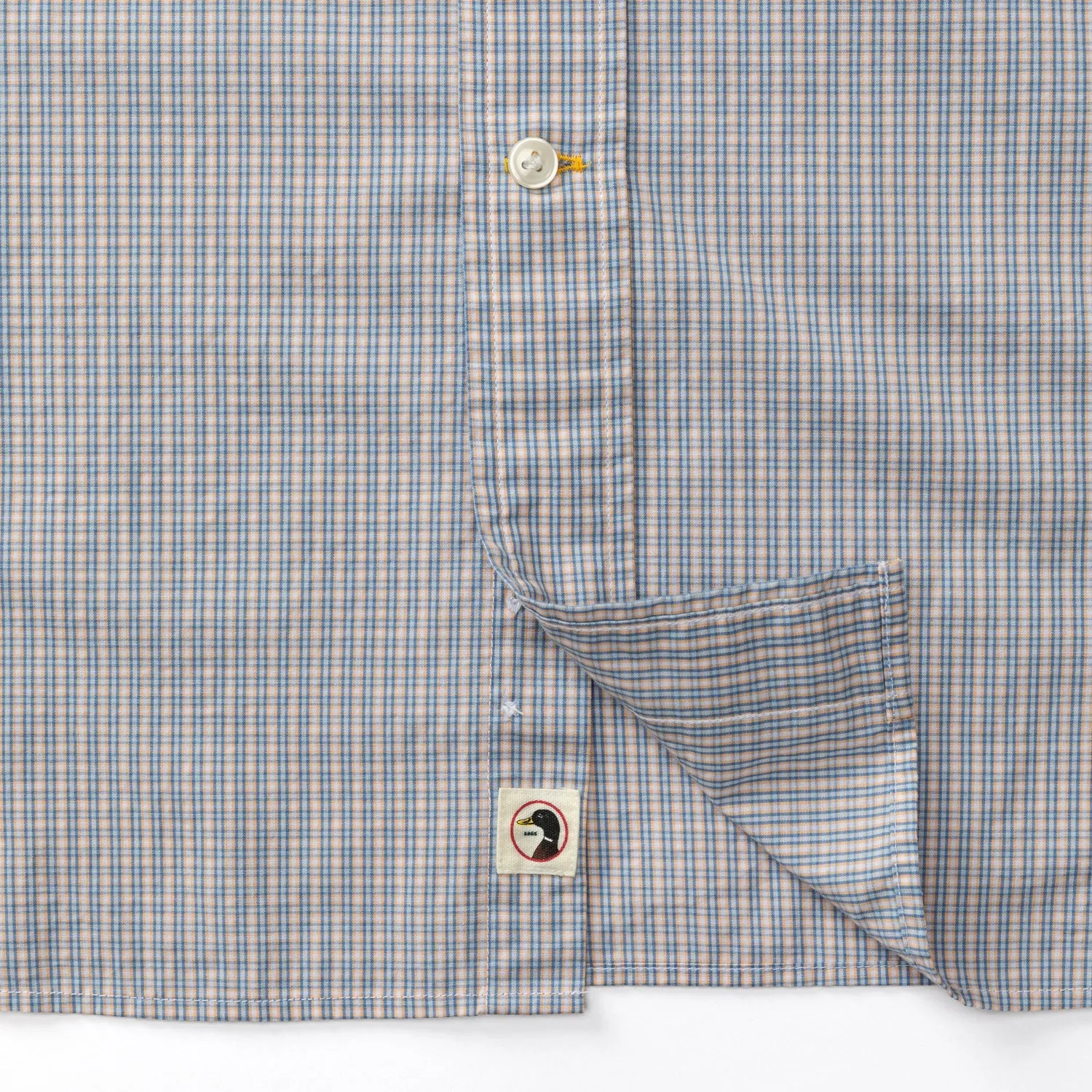 Cotton Poplin Sport Shirt - Ferry Plaid