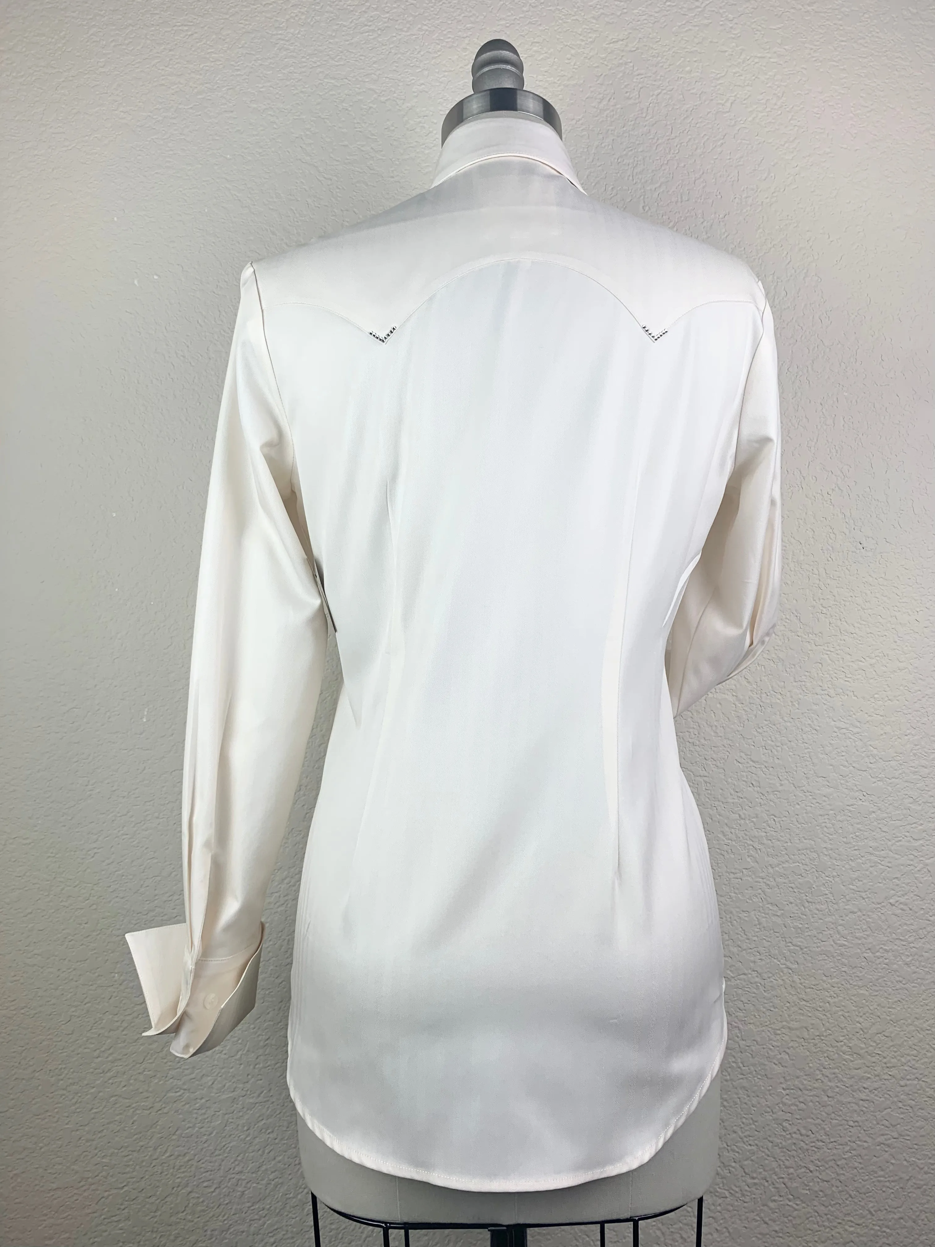 CR Classic Cream Herringbone Italian Cotton - FINAL SALE