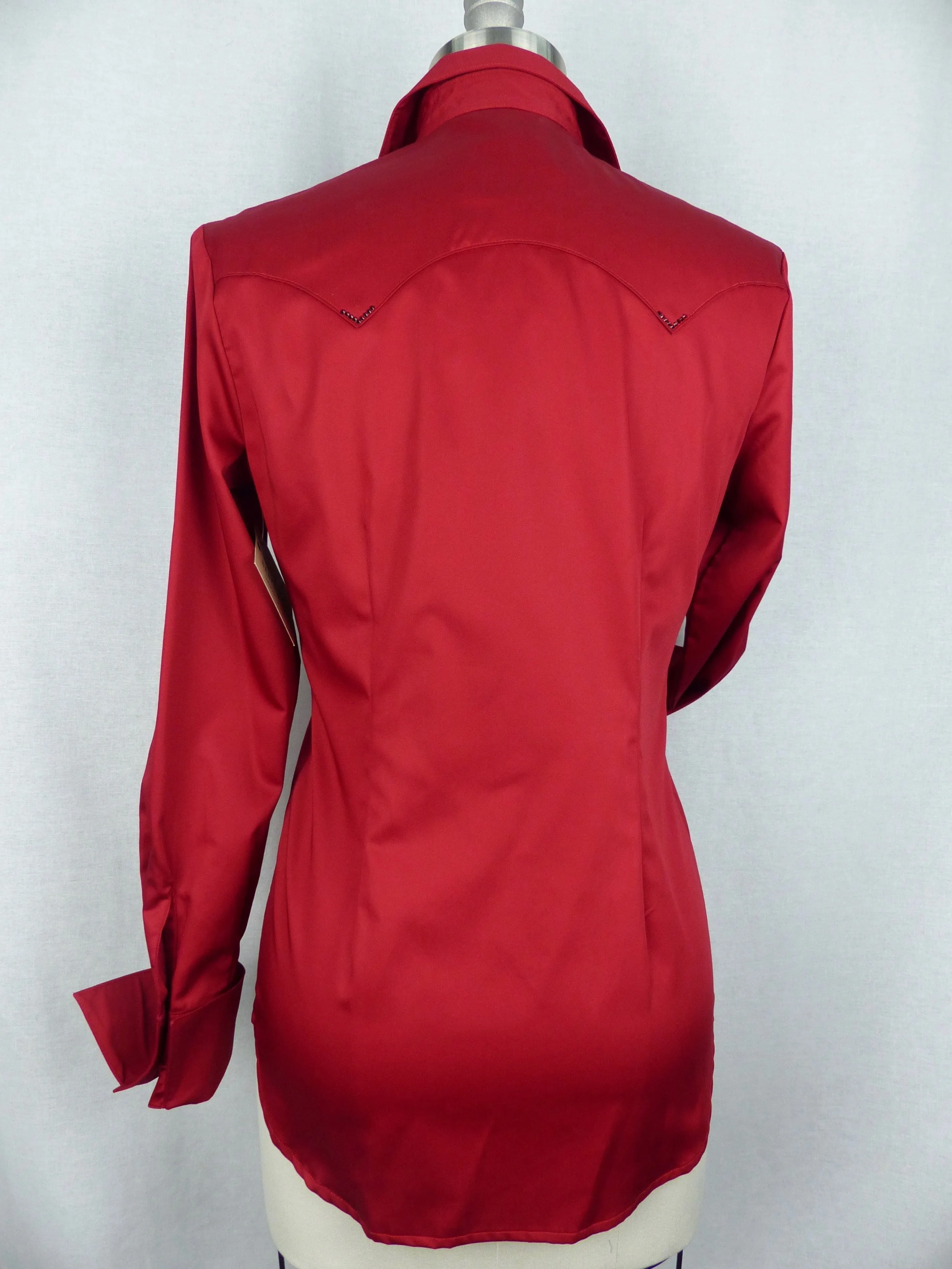 CR Classic Dark Red Cotton Sateen - FINAL SALE