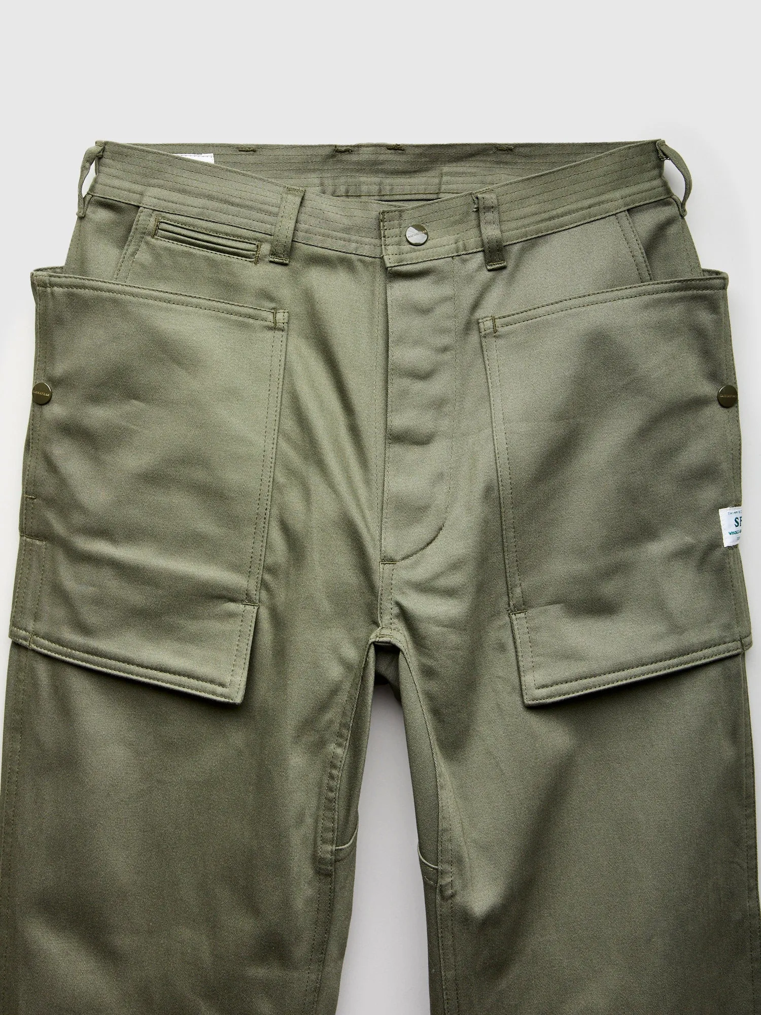 Cultivator Pants in Olive Satin Back